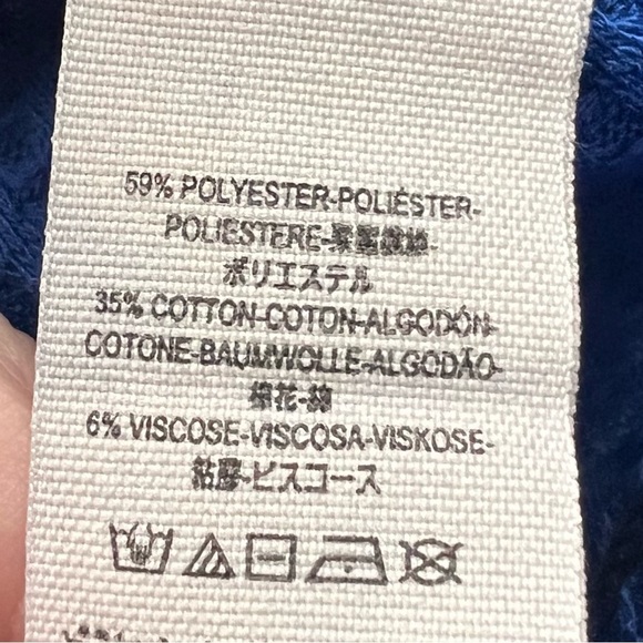 Free People We The Free Royal Blue Thermal Knit Dahlia Oversized Boho Top - Picture 6 of 6